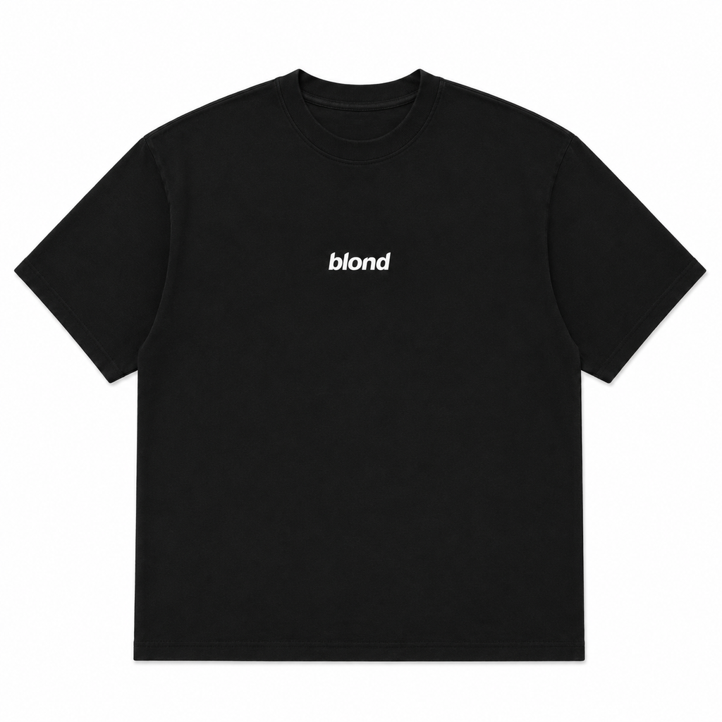 Blond Graphic Tee Black